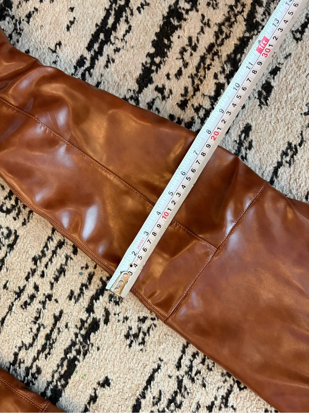 Dream Pairs Brown Faux Leather Boots